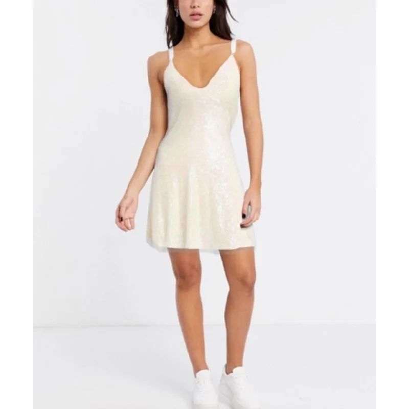High-quality Styles Free People Women's Gold Rush Minidress White Size Extra Small