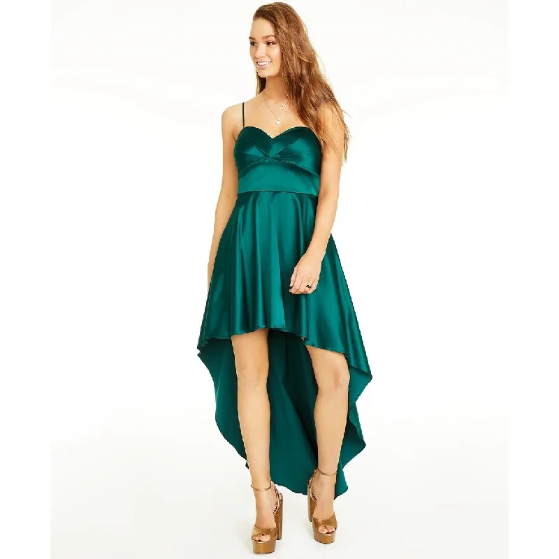 Cute Style City Studios Junior's Sweetheart High Low Gown Bright Green Size 7