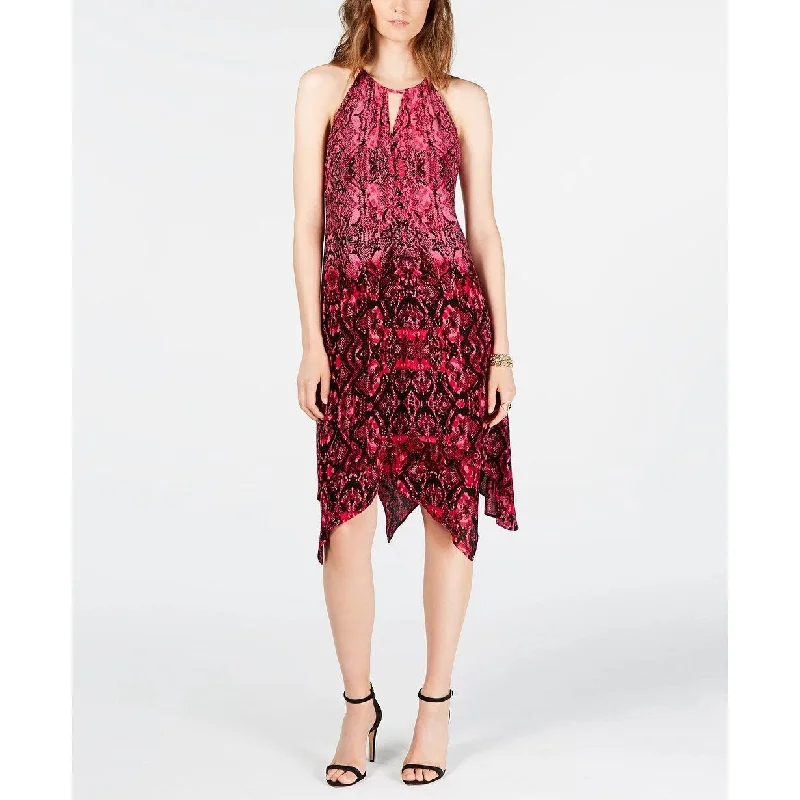 Youthful Vitality INC International Concepts Women's Python-Print Dress Gold Size Small