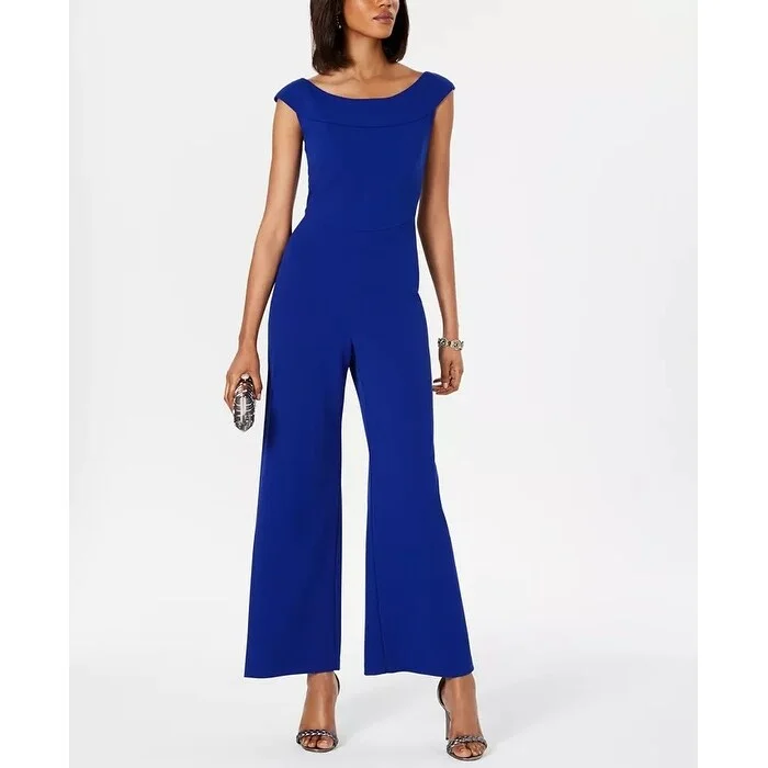 Youthful Street Fashion Connected Women's Wide-Leg Jumpsuit Blue Size 6