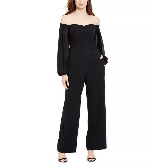 Luxury Classic Vince Camuto Women's Off The Shoulder Jumpsuit Black Size 4