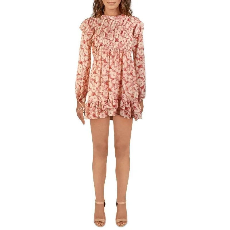 Quality Tailoring Free People Women's Dreams Long Sleeve Minidress Red Size Large