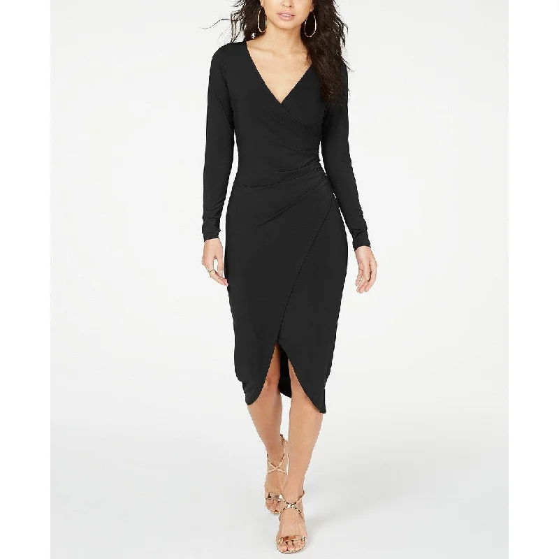 Simple Style Thalia Sodi Women's Crossover Dress Black Size Extra Large - X-Large