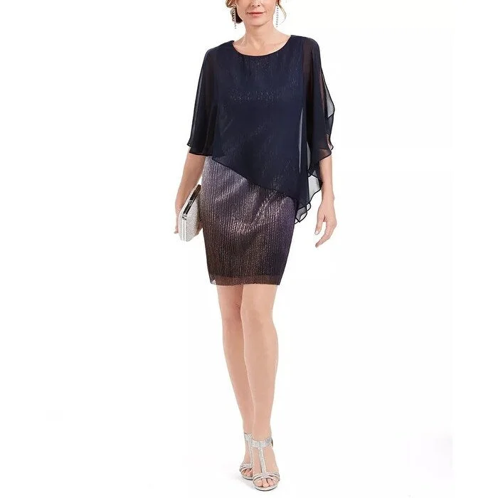 Boutique style Connected Women's Overlay Ombre Dress Purple Size 8