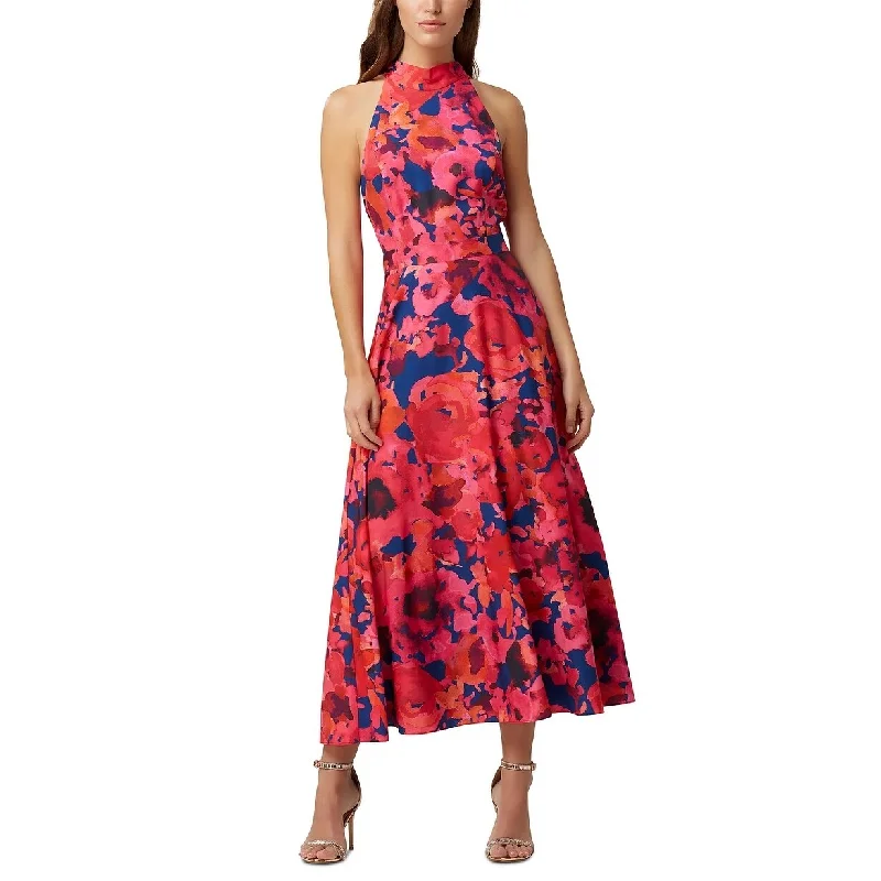 Fashionable Inner Wear Tahari A SL Women's Floral Halter Neck Crepe De Chine Dress Coral Pink Size 6 Fashionable Inner Wear Tahari A SL Women's Floral Halter Neck Crepe De Chine Dress Coral Pink Size 6