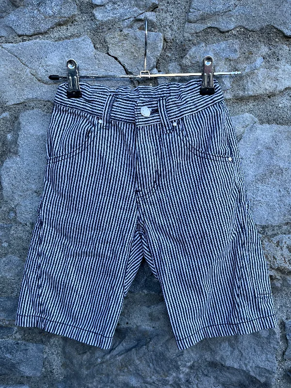 Carefree Style Stripy denim shorts   3-4y (98-104cm)