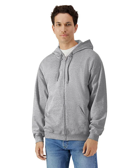 Casual Choice SF600 - Gildan Unisex Softstyle Fleece Hooded Sweatshirt | Sport Grey