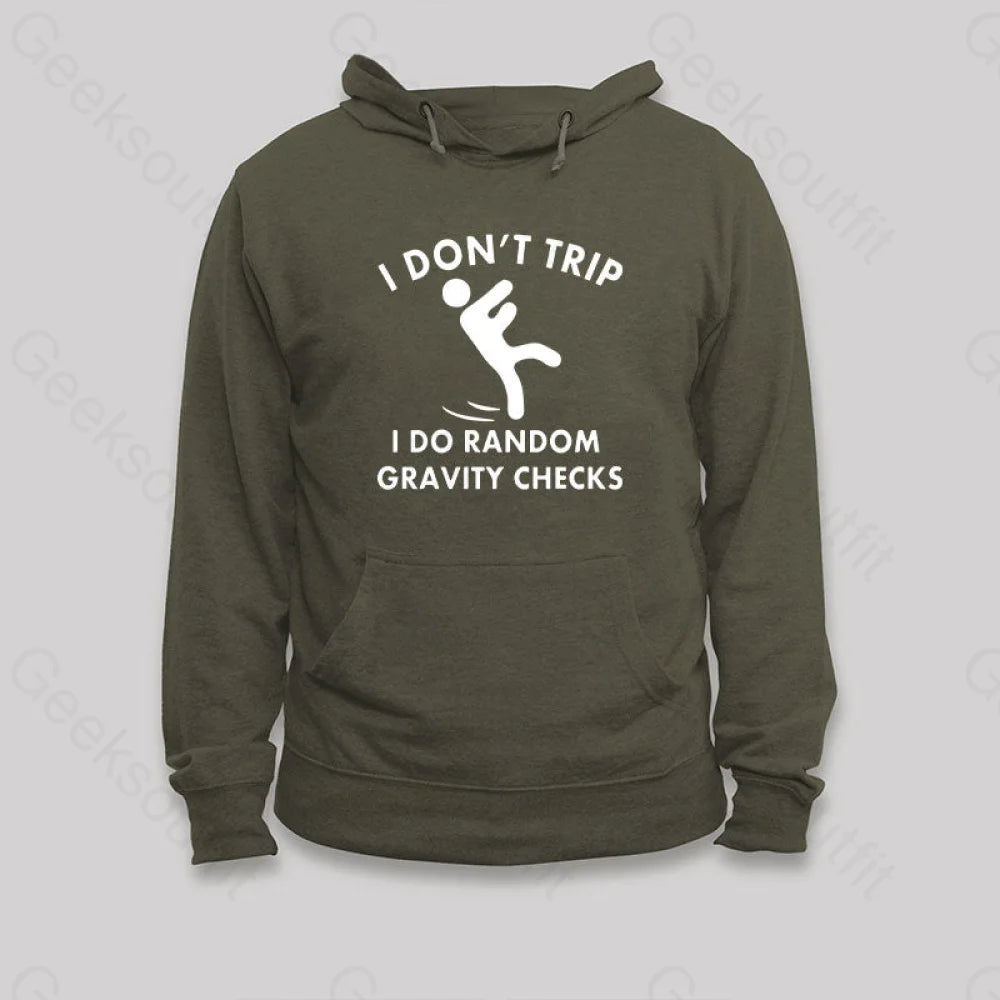 Soft Style Random Gravity Checks Funny Hoodie