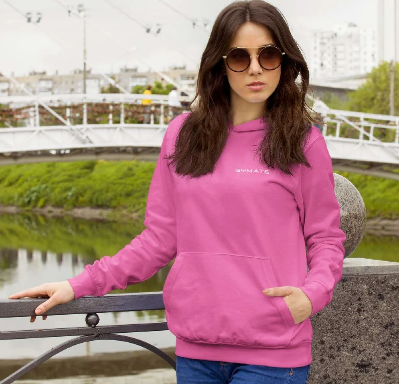 Youthful Vitality Womens Pink Designer Hoodies Original Gymate [chest]