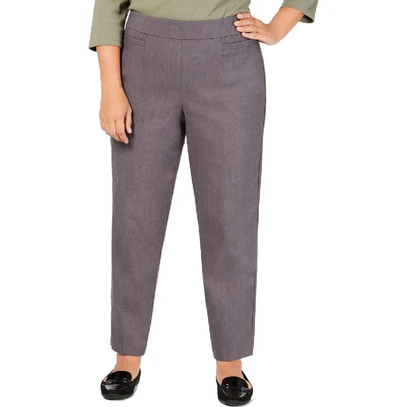 Cozy Outerwear Alfred Dunner Womens Plus Solid Slimming Dress Pants
