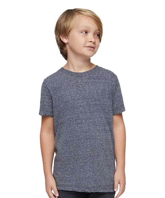 Street Fashion Style 6191 - LAT Youth Harborside Melange Jersey T-Shirt | Navy Melange