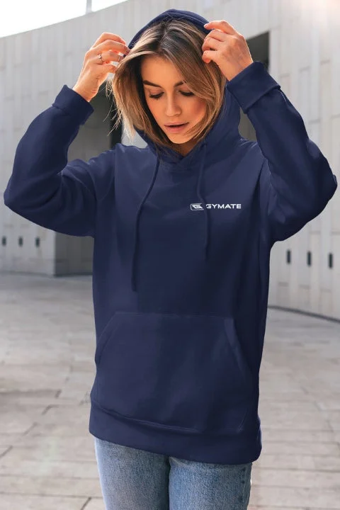 High-quality Design Womens Sports Hoodie Essentials Range Navy [Chest white logo]