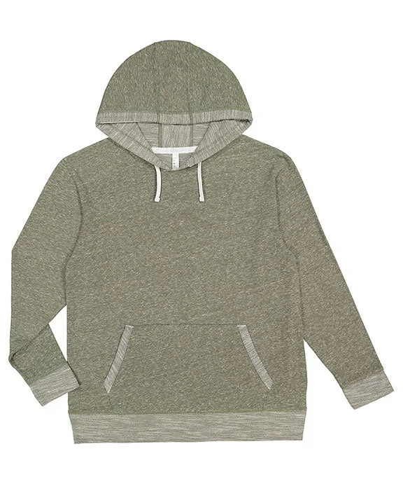 Retro Style 6779 - LAT Adult Harborside Melange French Terry Hooded Sweatshirt | Military Green Mlnge