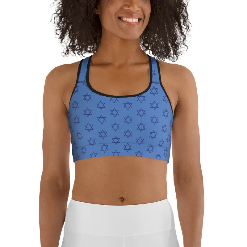 Boutique style Hanukkah Print Sports Bra