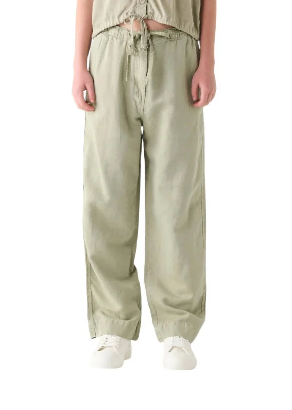 Cozy Sweaters Women's Drawstring Pant In Sage
