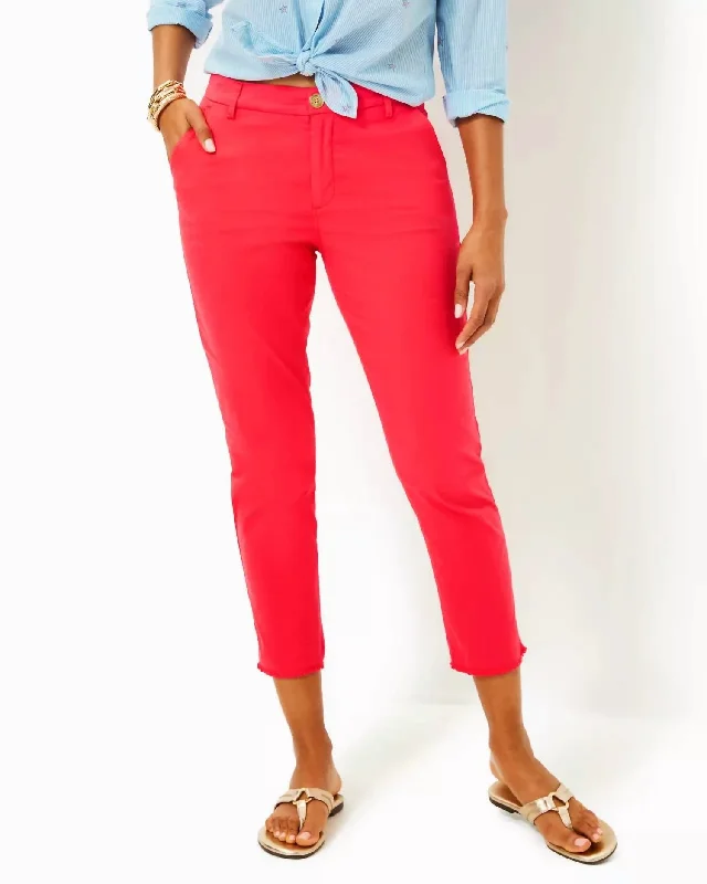Fresh And Elegant Montoya Chino Pants In Mizner Red