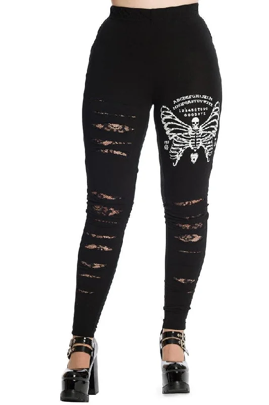 Chic Comfort Skeleton Butterfly Leggings