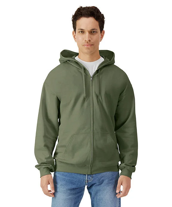 Exquisite Tailoring SF600 - Gildan Unisex Softstyle Fleece Hooded Sweatshirt | Military Green