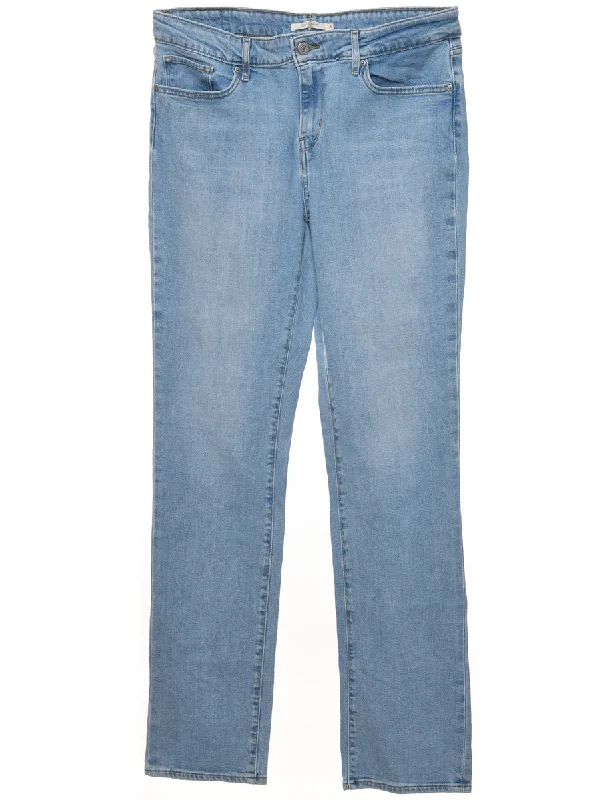 Celebrity Style Light Wash Skinny Fit Levi's Jeans - W32 L34
