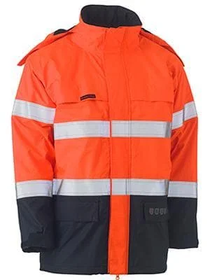 Smart Casuals Bisley Workwear Taped Hi Vis Fr Wet Weather Shell Jacket BJ8110T