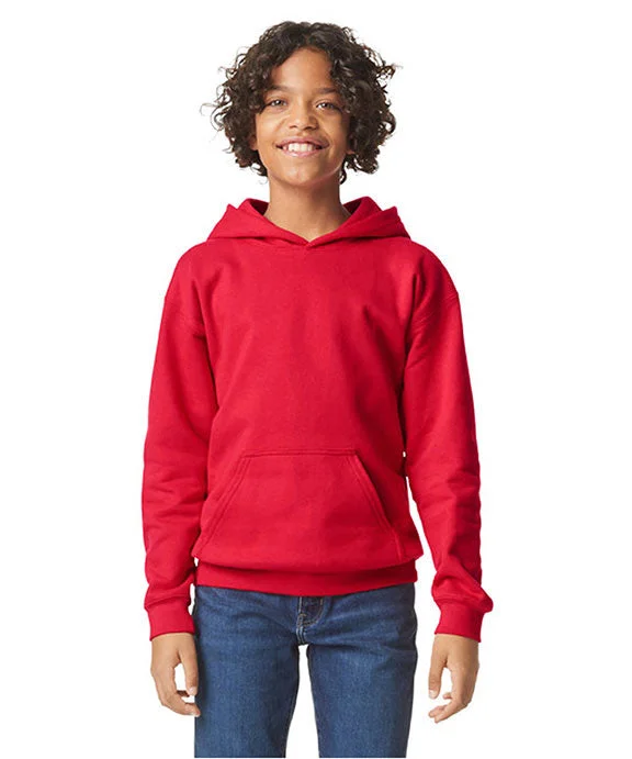 Weekend Wear SF500B - Gildan Youth Softstyle Midweight Fleece Hooded Sweatshirt | Red