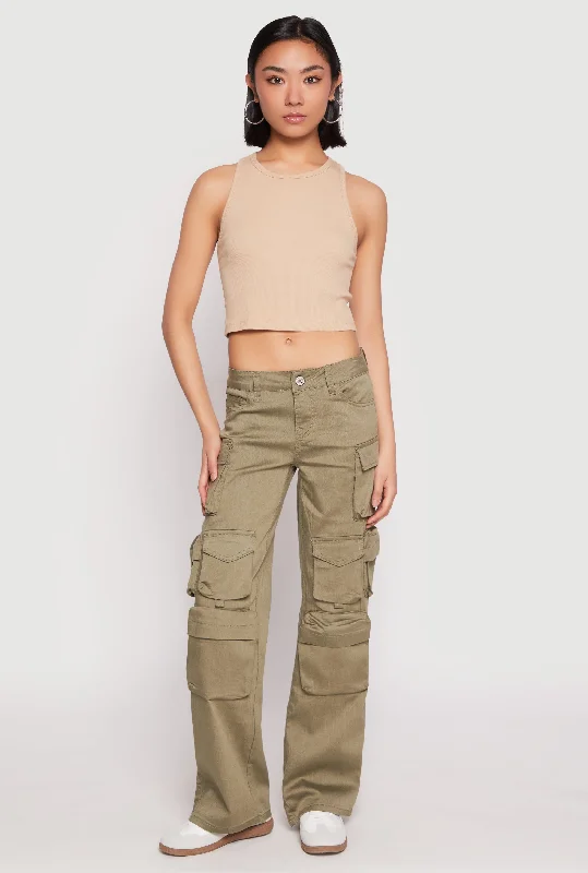 Trendy Wear VIP Twill Straight Leg Cargo Pants