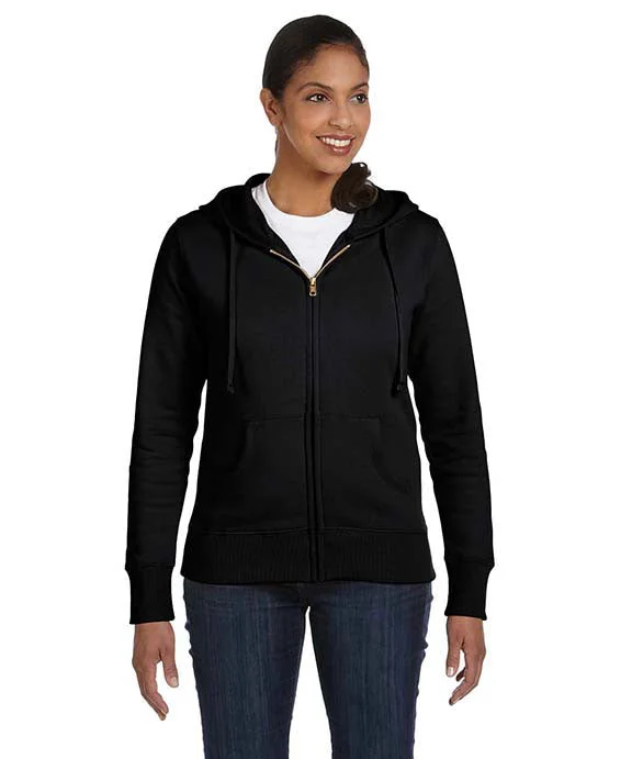 Sports Comfort Style EC4501 - Econscious Ladies Organic/Recycled Full-Zip Hooded Sweatshirt | Black