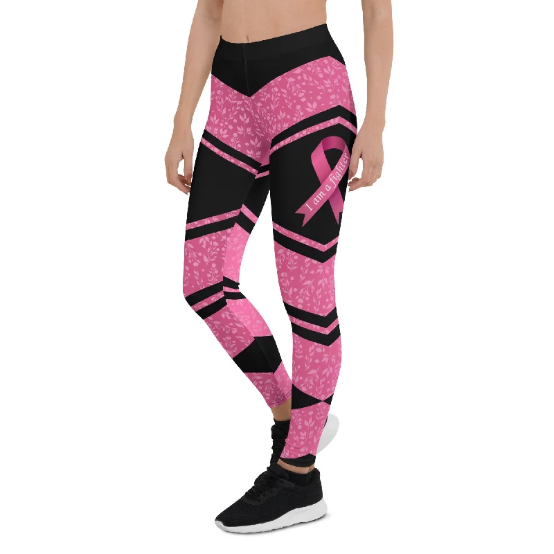 Lounge Wear Pink Ribbon Warrior Leggings