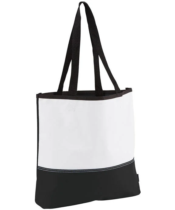 Black And White Style 1540 - Gemline Encore Convention Tote Bag | Black