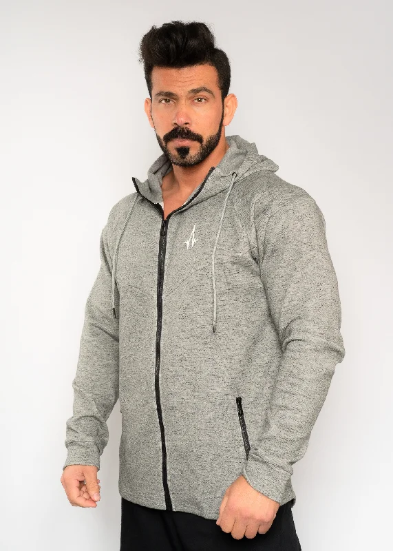 Free And Comfortable Grey Storm Breaker Hoodie