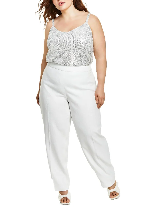 Printed Patterns Plus Womens Tweed Trouser Pants