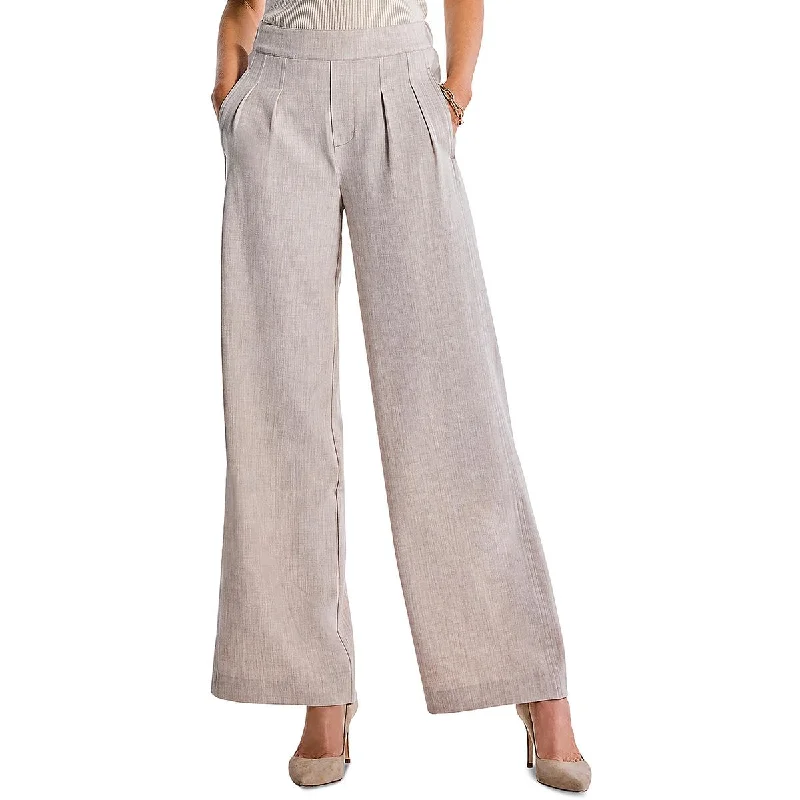 Exquisite Tailoring Nic + Zoe Womens Solid  Wide Leg Pants