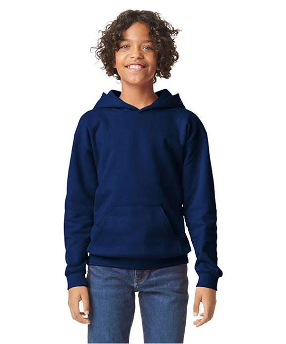 Everyday Comfort SF500B - Gildan Youth Softstyle Midweight Fleece Hooded Sweatshirt | Navy