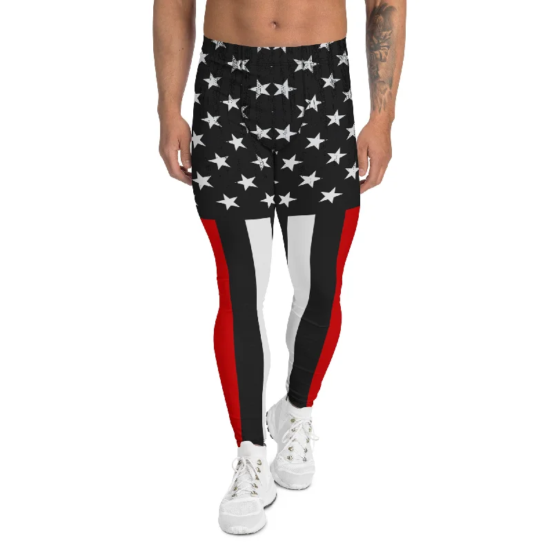 Elegant Classic First Responder Firefighter Men's Leggings