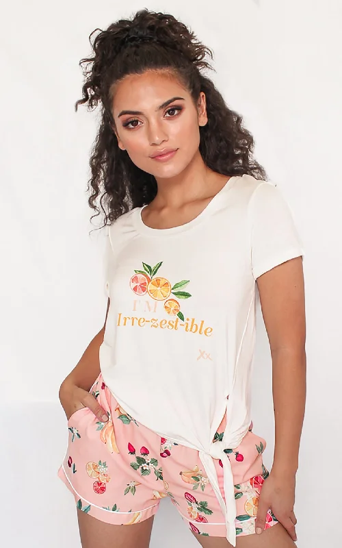 Short skirt design Sangria Pj Shorts - Pink Fruit