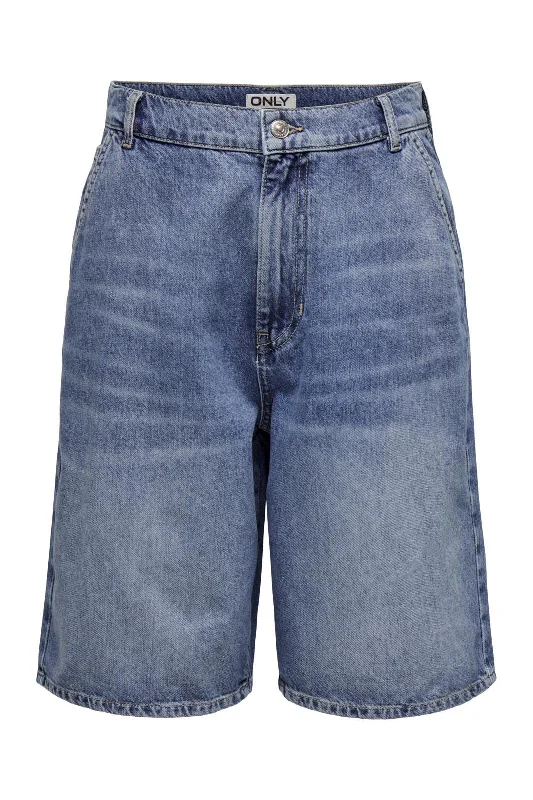 Sweet breath Only - Onltammy Reg Loose Shorts Cro - 4528547 Medium Blue Denim