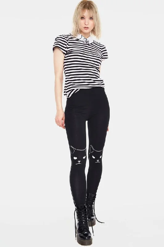 Cozy Chic Salem Grumpy Kitty Leggings