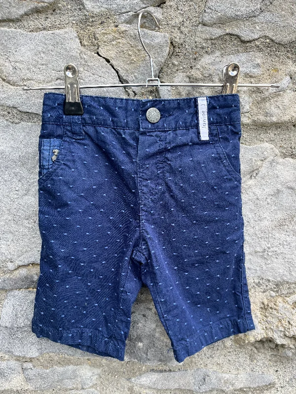 Celebrity Must-have Navy spotty shorts  12-18m (80-86cm)
