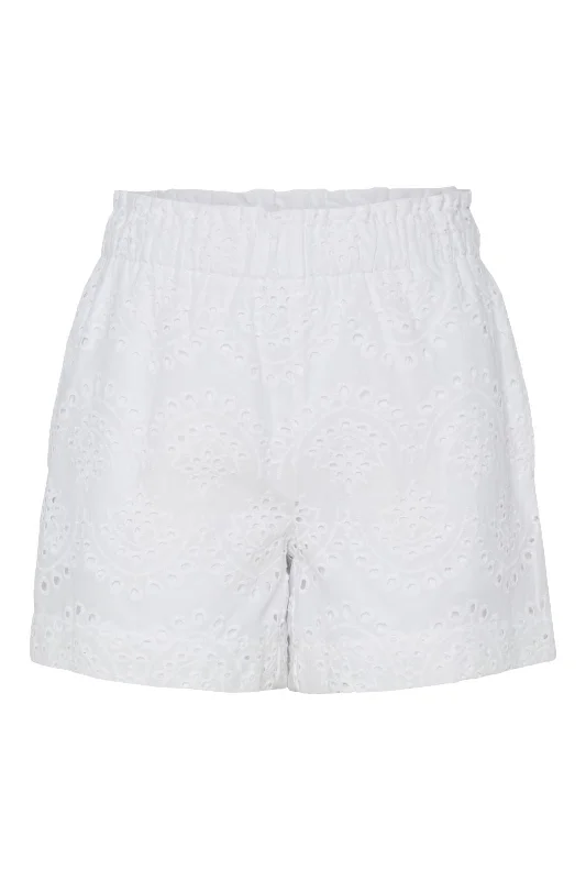 Low-key Luxury Pieces - Pcvilde Shorts - 4649434 Bright White