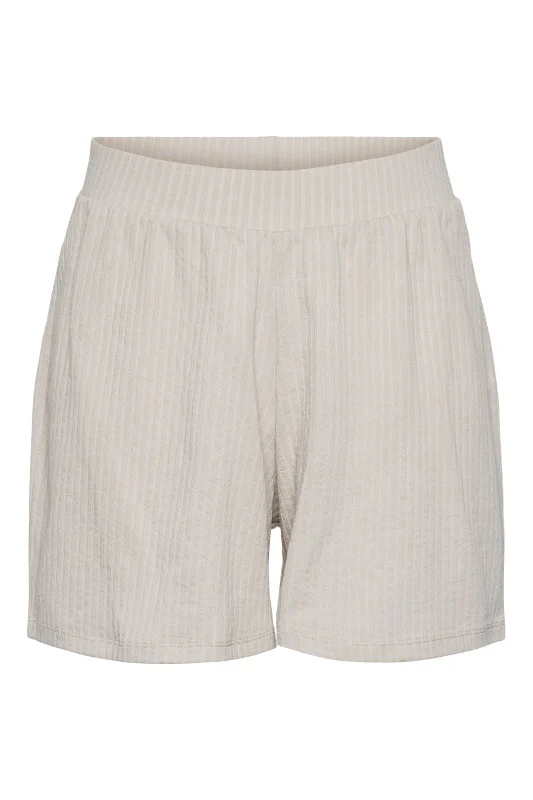 Wearable At Home Or Out Pieces - Pcbrecca Shorts Pb - 4624520 Silver Gray