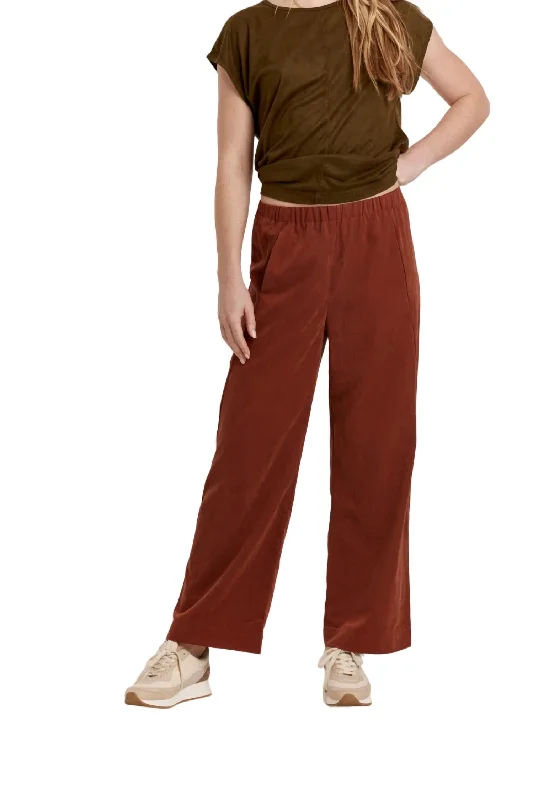 Fashion Wear Paris Pants In Mahogany
