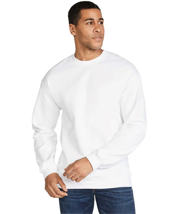Fashion Touch SF000 - Gildan Adult Softstyle® Fleece Crew Sweatshirt | White