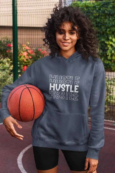 Artistic Temperament Stylish Hoodies For Women 'HUSTLE' Designed