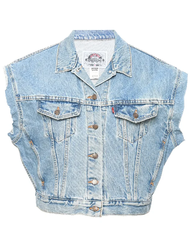 High-end atmosphere Levi's Denim Jacket Vest - M