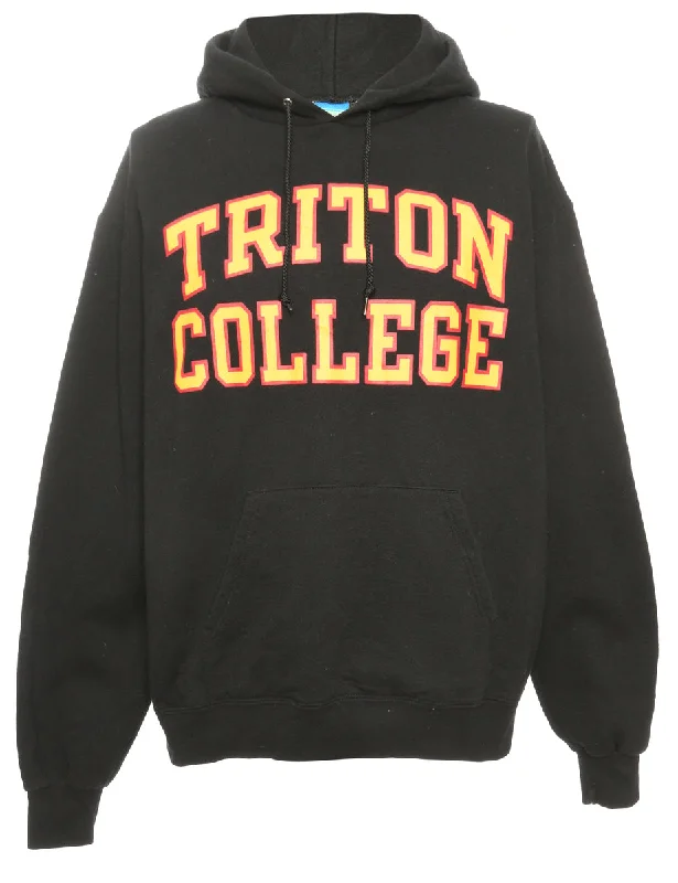 Trendy Wear Triton College Champion Printed Hoodie - L
