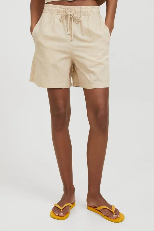 College Style Jjxx - Jxamy Linen Blend Shorts Sn - 4388893 Cement