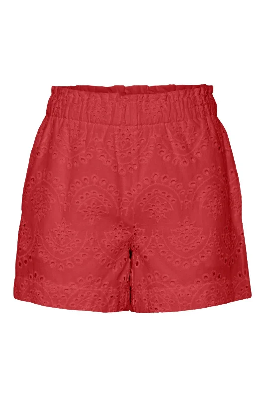 Leisure Travel Pieces - Pcvilde Shorts - 4707645 Poppy Red