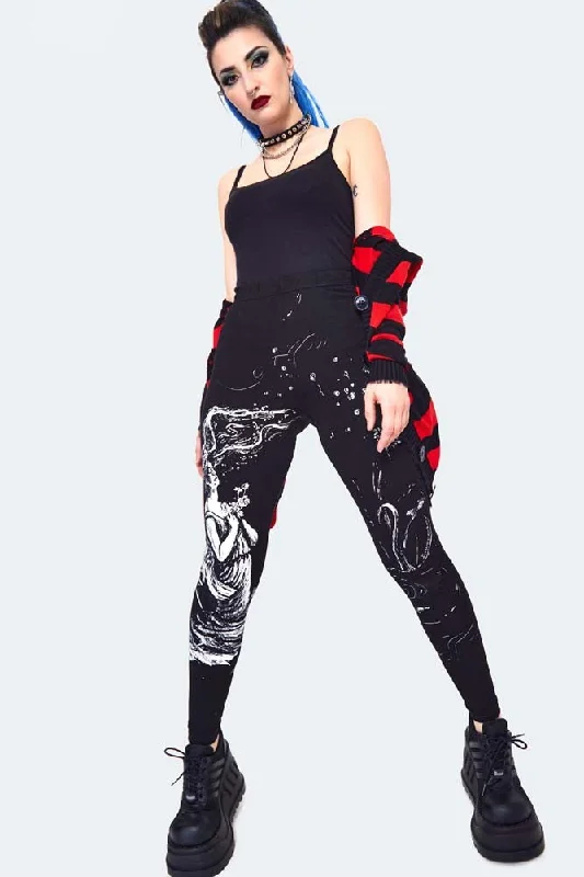 Casual Elegance Drowning Printed Leggings