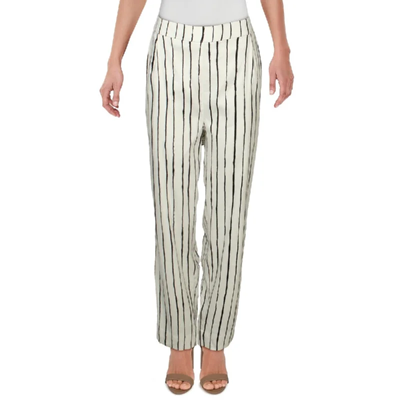 Retro Prints Alfani Womens Striped Pull On Pants