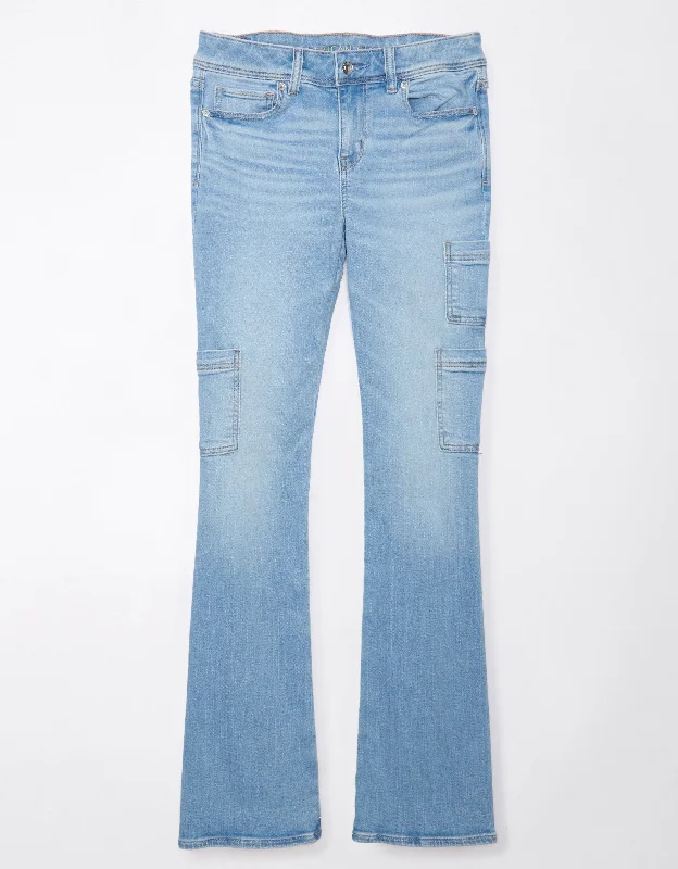 Chic Outfits AE Stretch Low-Rise Kick Bootcut Jean